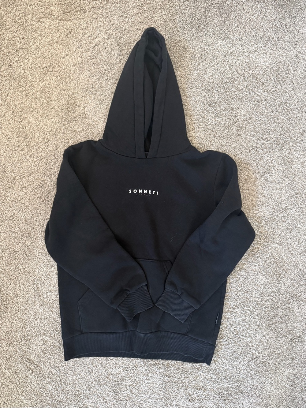 Sonneti Black Logo Hoodie - kids size Large